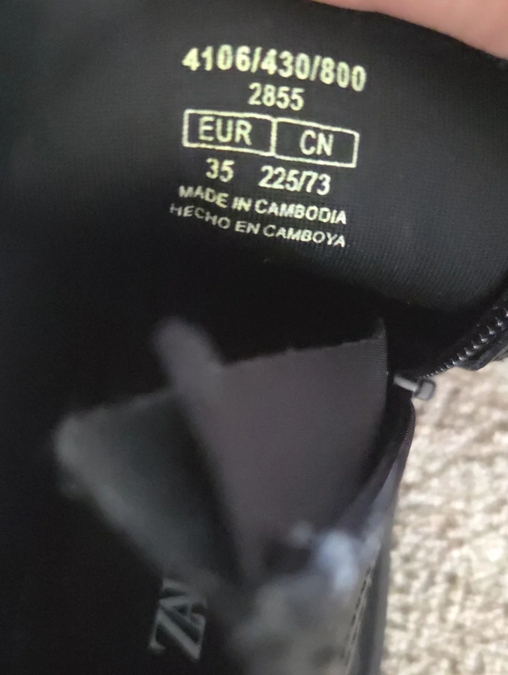Zara Kids lace-up combat boots.Brand new